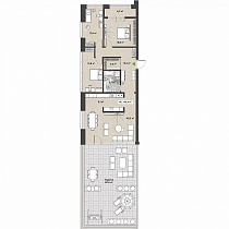 4-комнатная квартира 116.4 м2 ЖК «Berlin»