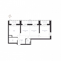 3-комнатная квартира 80.6 м2 ЖК «GRANDO»
