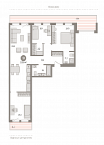 3-комнатная квартира 113,6 м2 ЖК «Пшеница»