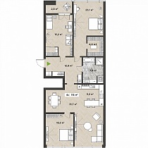 4-комнатная квартира 116 м2 ЖК «Berlin»